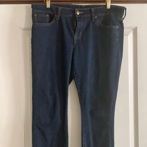 Dark wash skinny jeans